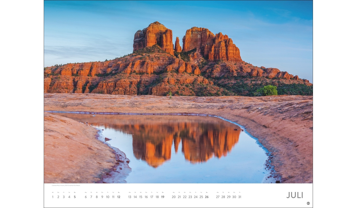 advertising calendar: Places of the power poster calendar 2026