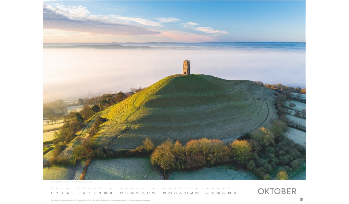advertising calendar: Places of the power poster calendar 2026