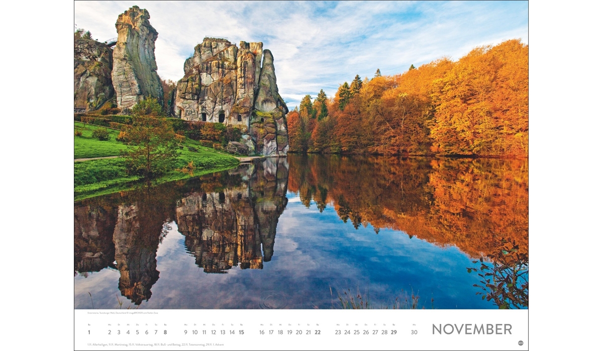 advertising calendar: Places of the power poster calendar 2026
