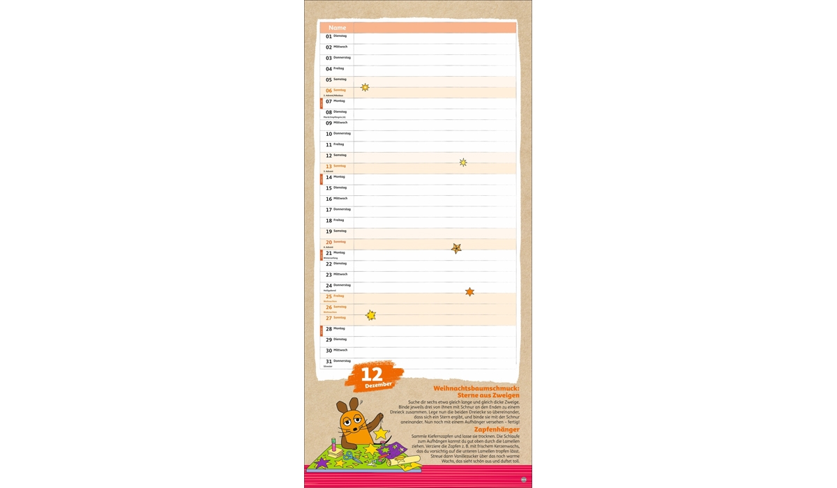 advertising calendar: Plan sustainably with the mouse 2026