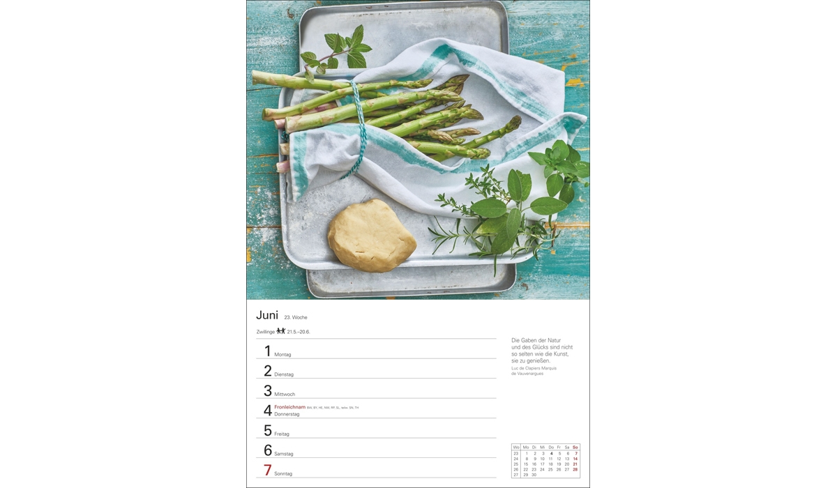 advertising calendar: Kitchen calendar weekly planner 2026