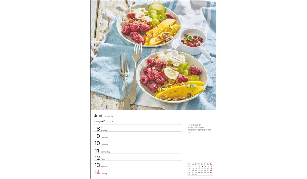 advertising calendar: Kitchen calendar weekly planner 2026