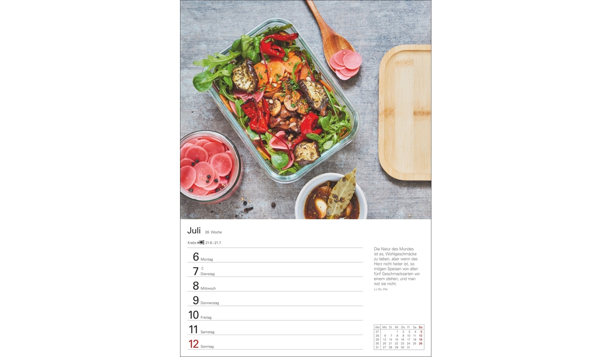 advertising calendar: Kitchen calendar weekly planner 2026