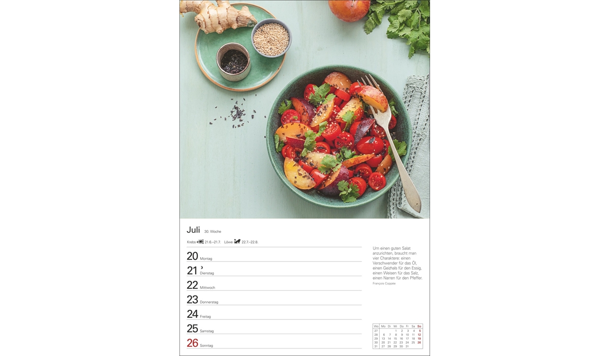 advertising calendar: Kitchen calendar weekly planner 2026