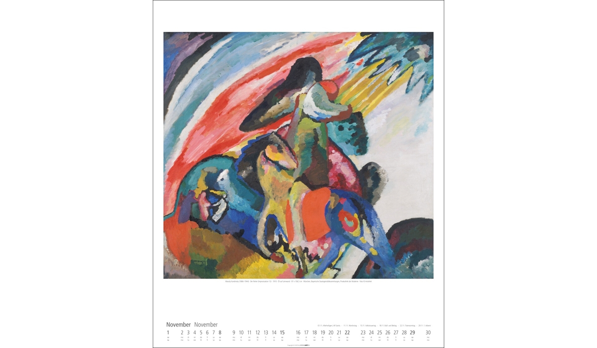 advertising calendar: The Blue Rider 2026