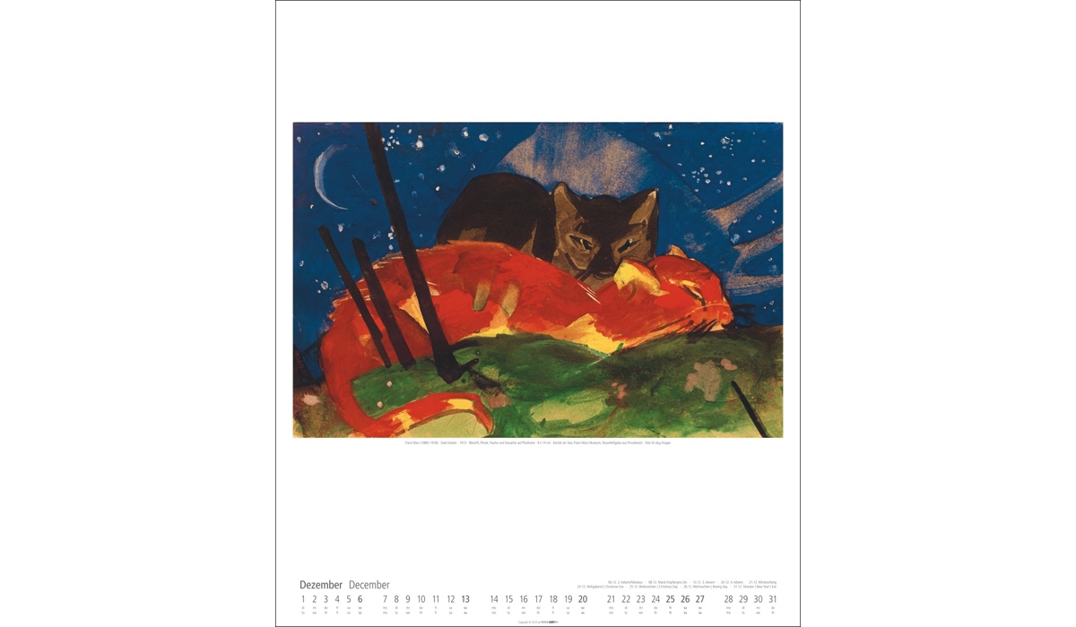advertising calendar: The Blue Rider 2026