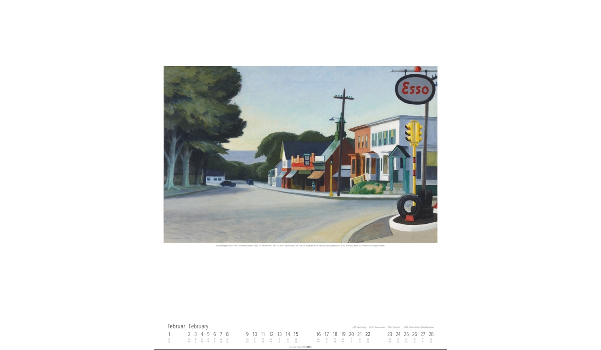 Werbekalender: Edward Hopper 2026