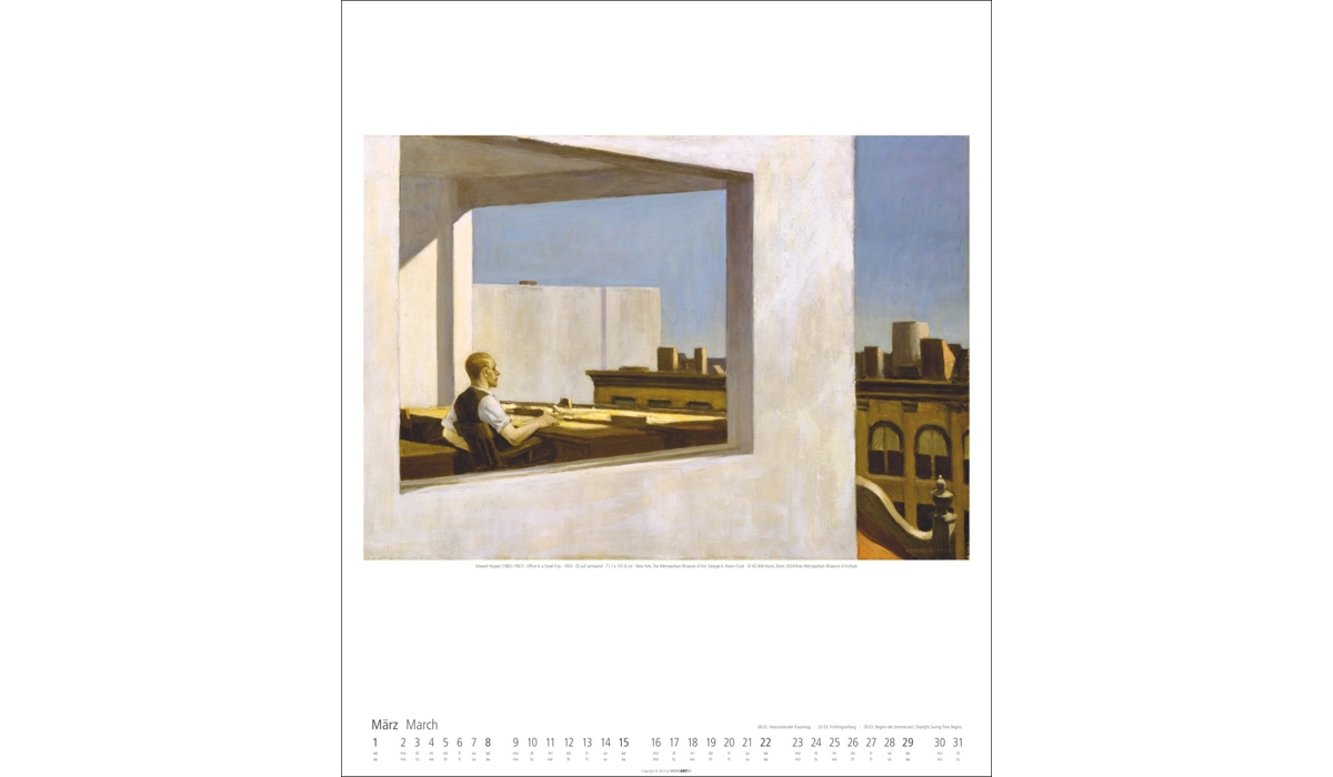 Werbekalender: Edward Hopper 2026