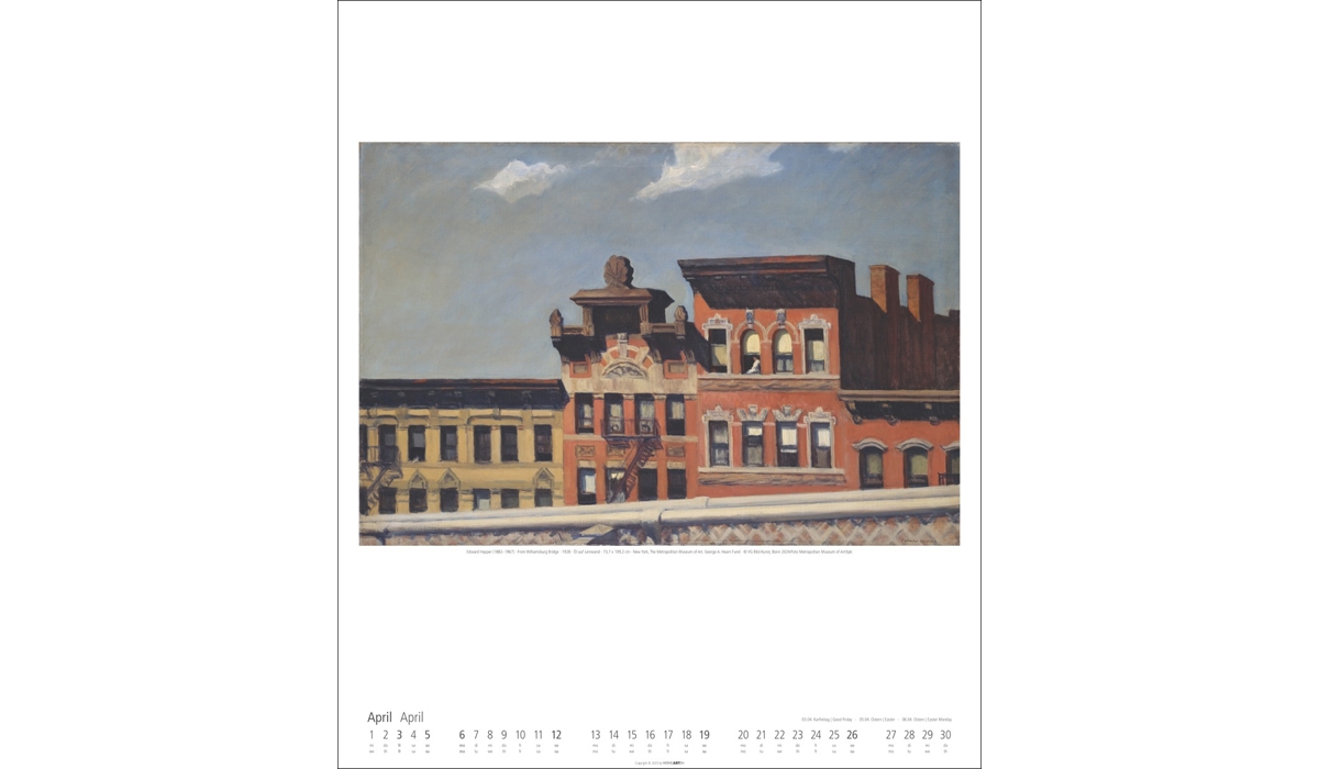 Werbekalender: Edward Hopper 2026