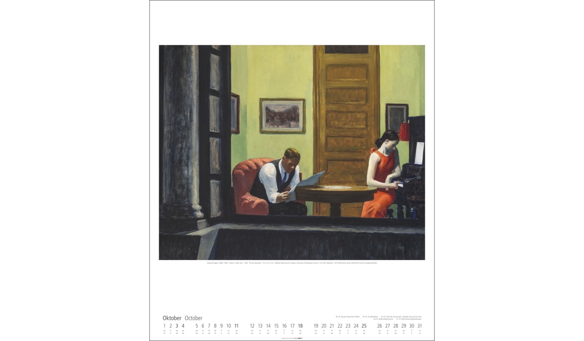 Werbekalender: Edward Hopper 2026