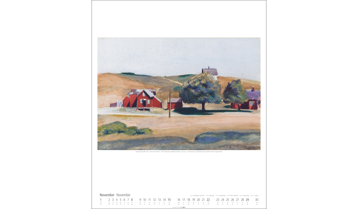 Werbekalender: Edward Hopper 2026