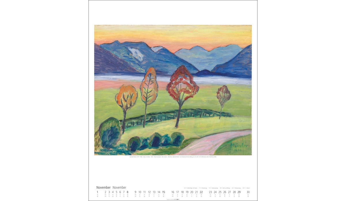 Werbekalender: Gabriele Münter 2026