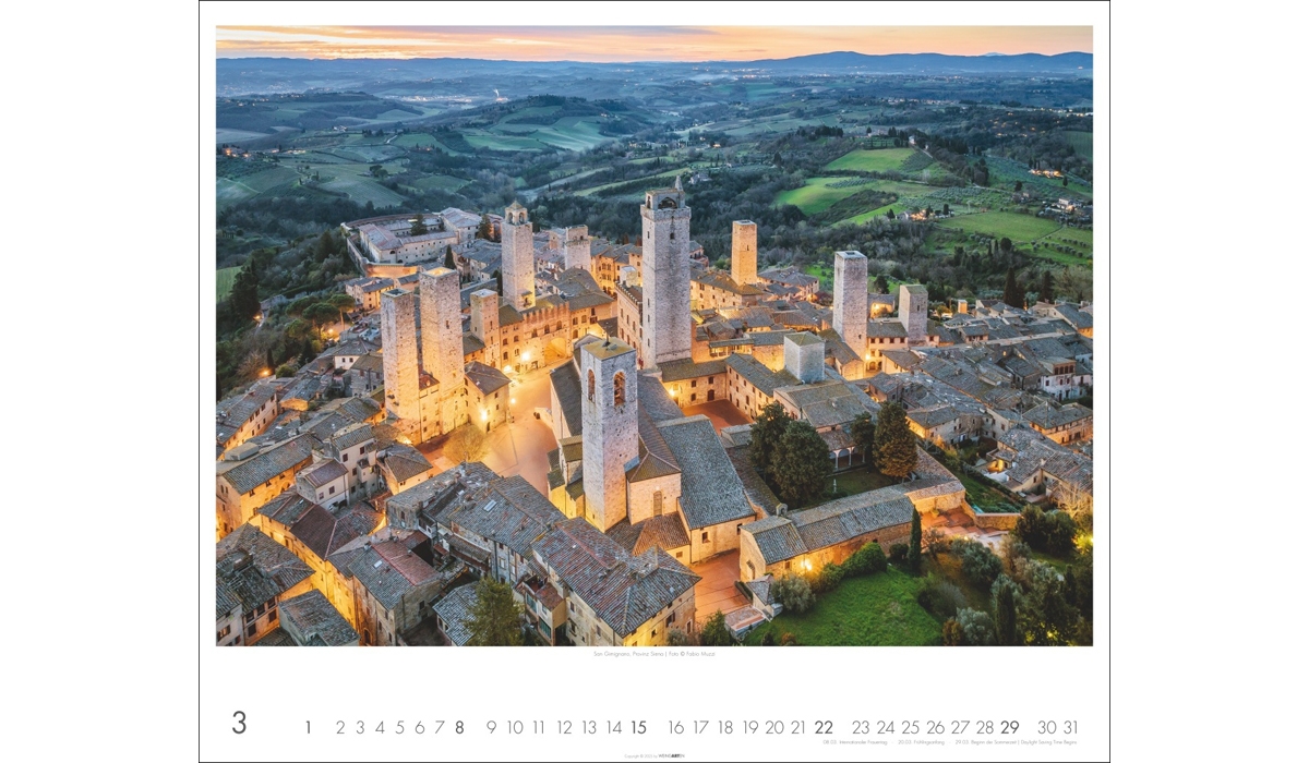 advertising calendar: Toskana 2026