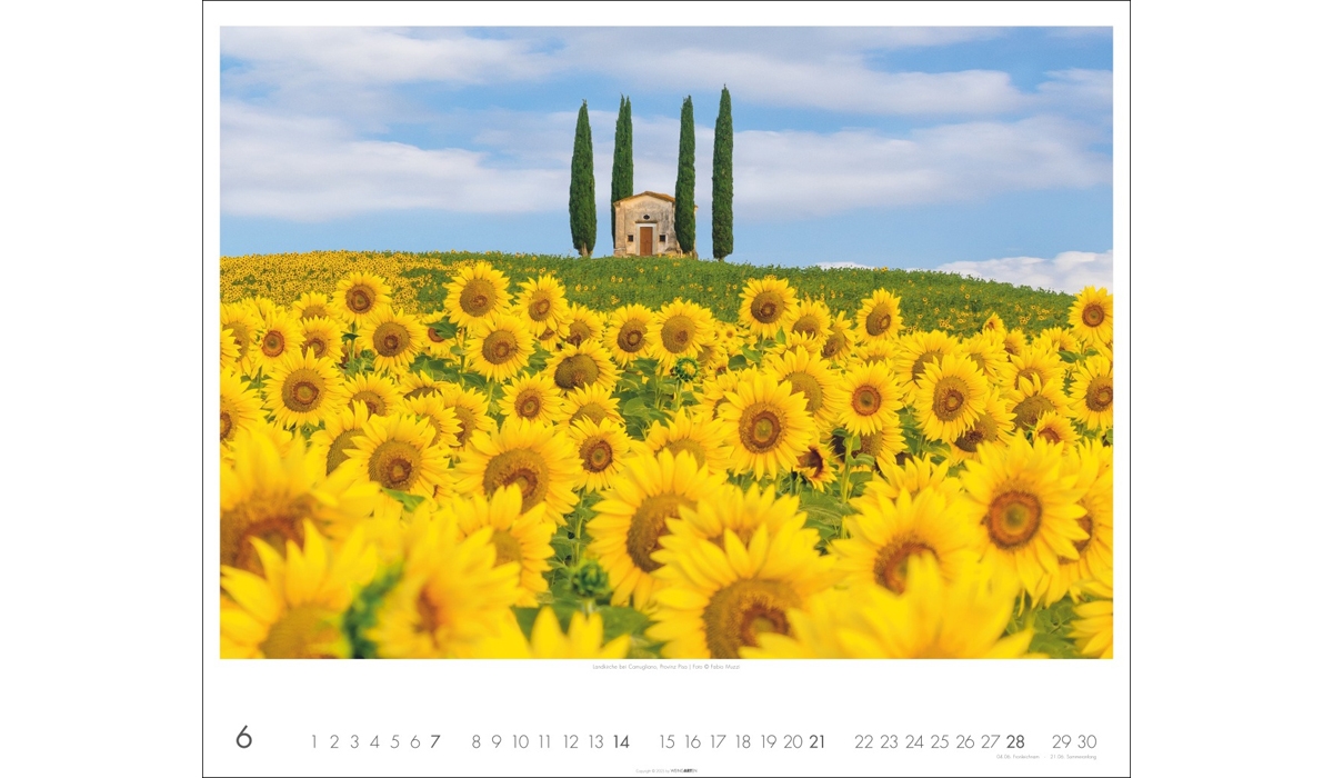 advertising calendar: Toskana 2026