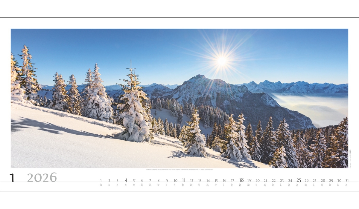 advertising calendar: Alpine Panorama 2026