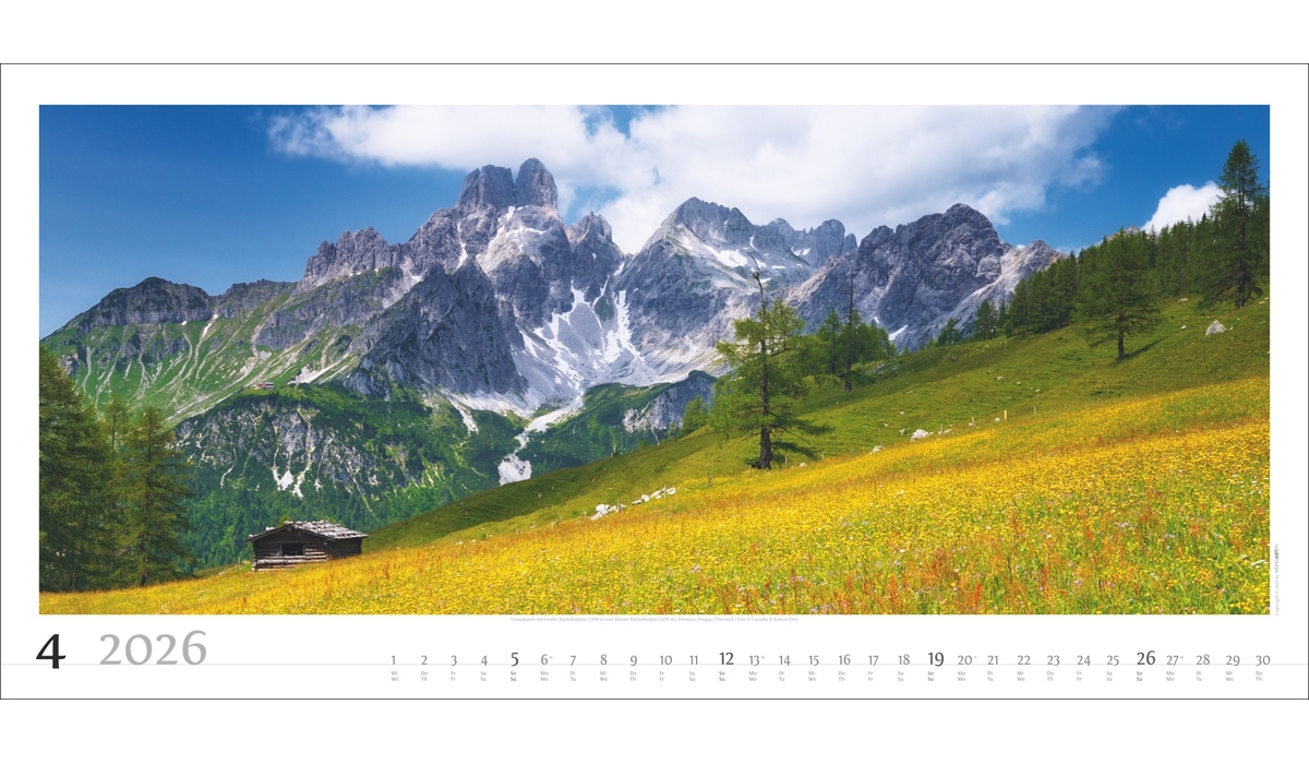 advertising calendar: Alpine Panorama 2026