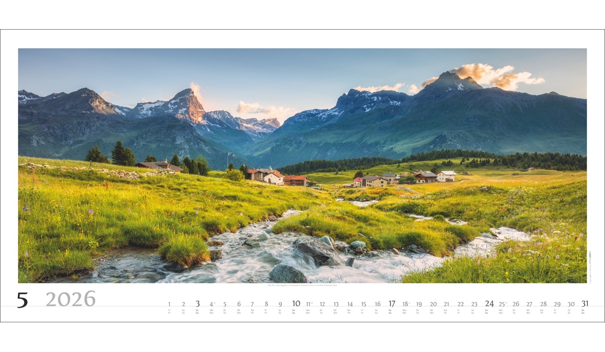 advertising calendar: Alpine Panorama 2026