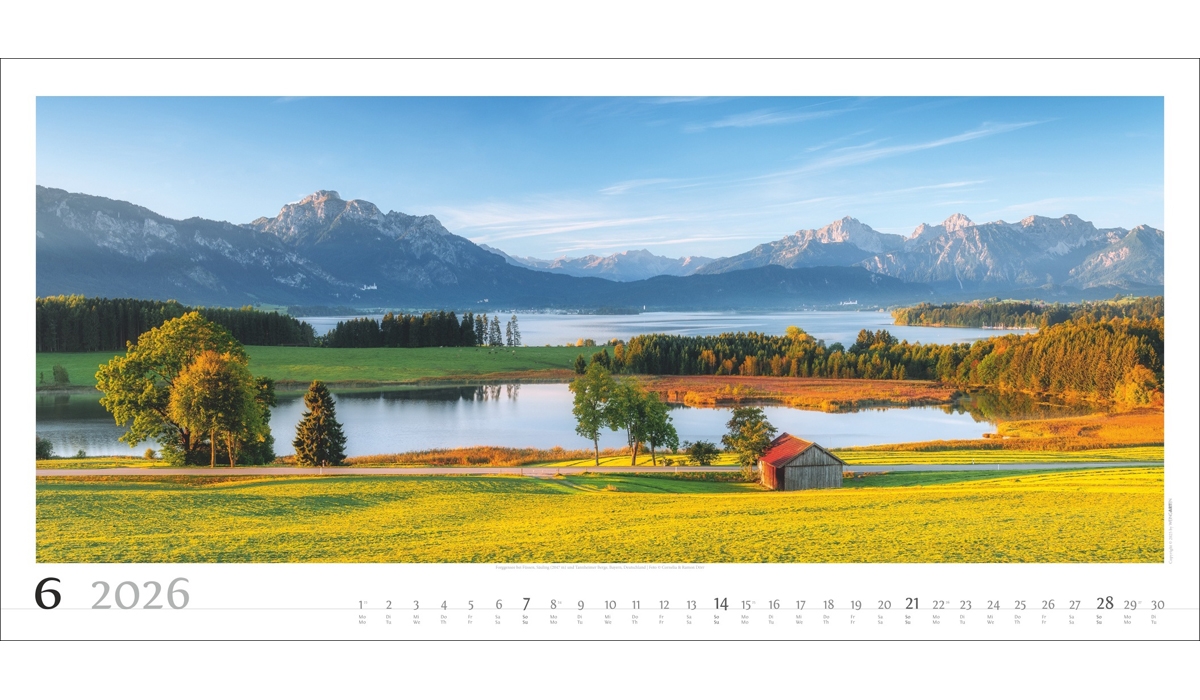 advertising calendar: Alpine Panorama 2026