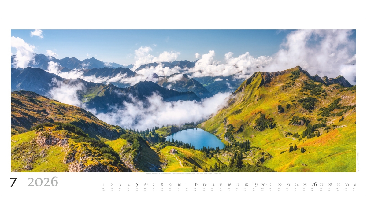 advertising calendar: Alpine Panorama 2026