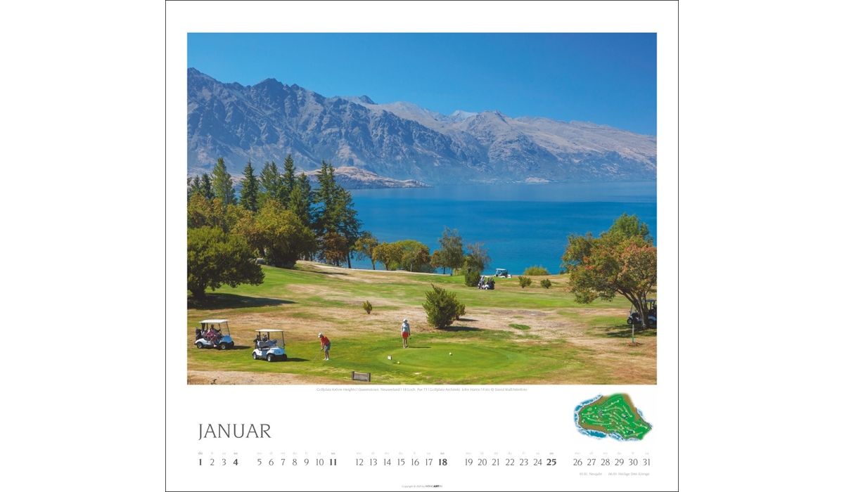 Werbekalender: Golf 2026