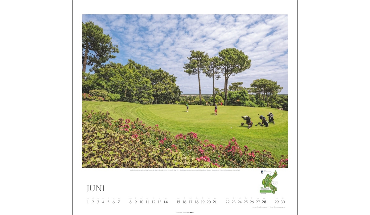 Werbekalender: Golf 2026