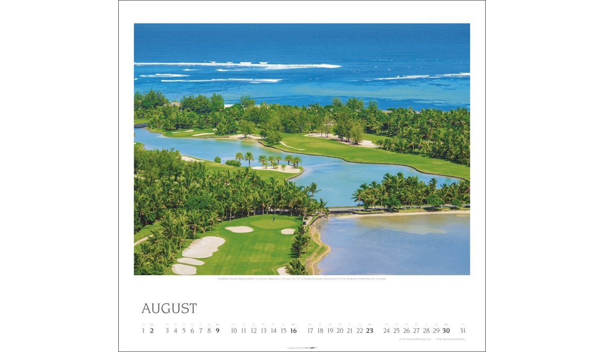 Werbekalender: Golf 2026