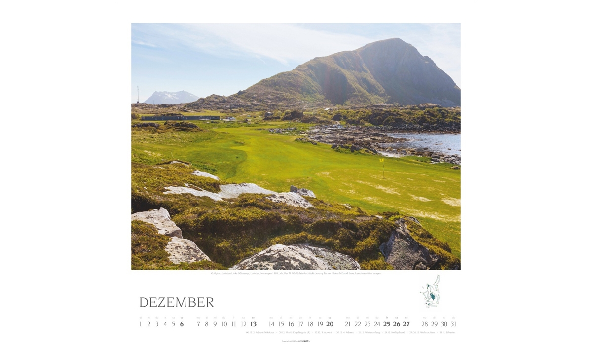 Werbekalender: Golf 2026