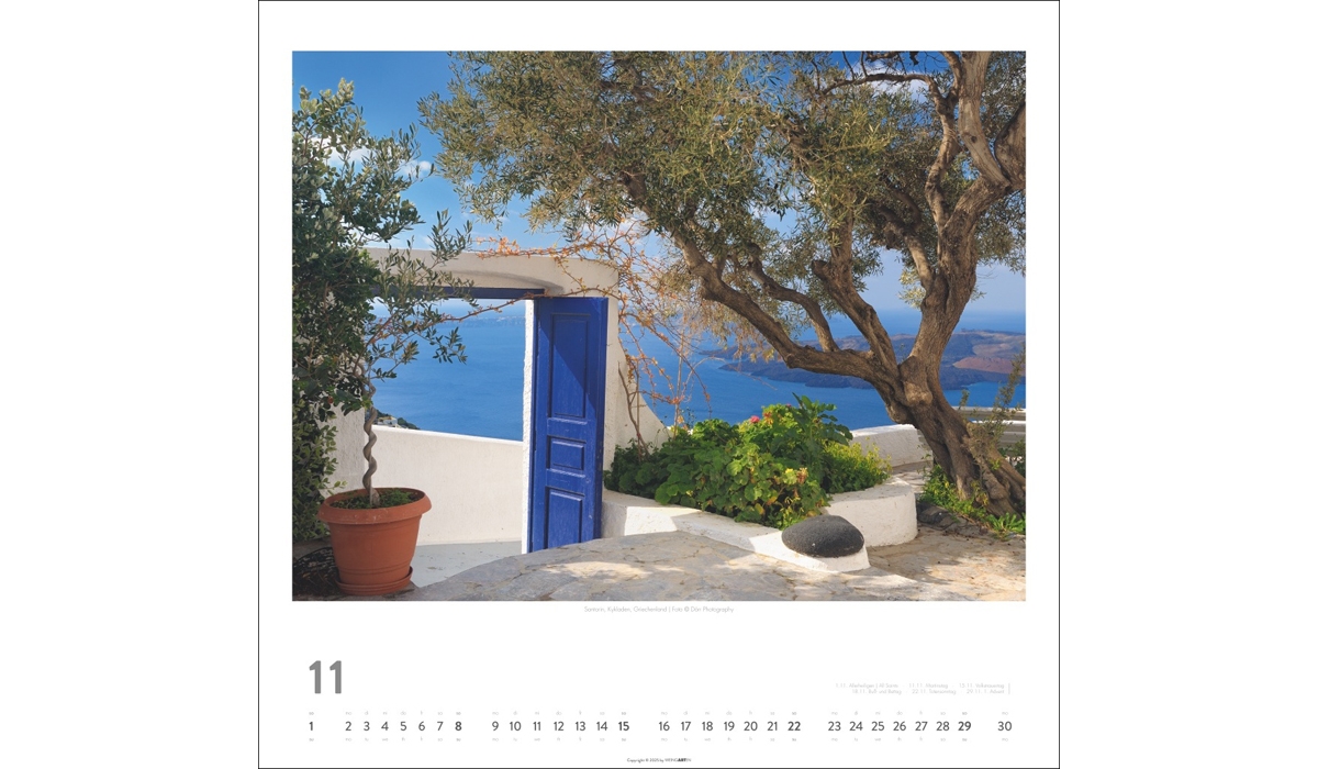 advertising calendar: Mediterranean Impressions 2026