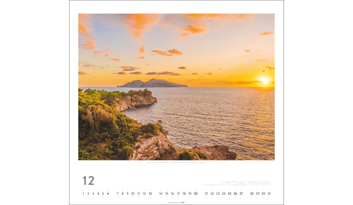 advertising calendar: Mediterranean Impressions 2026
