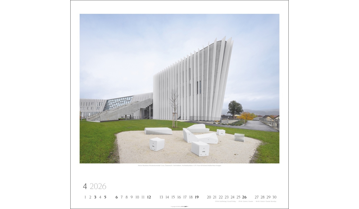 Werbekalender: Moderne Architektur 2026