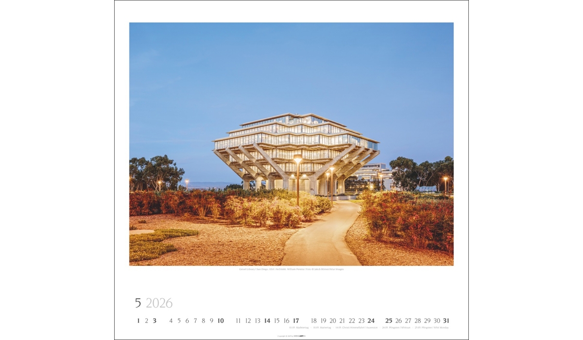 Werbekalender: Moderne Architektur 2026