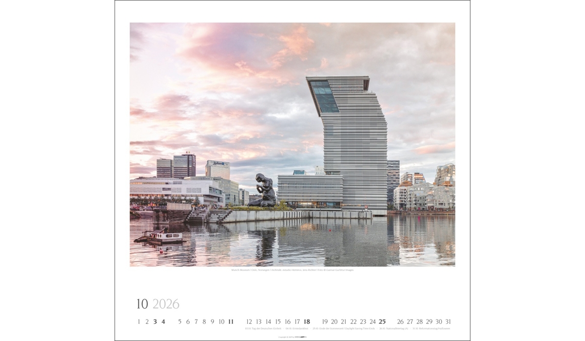 Werbekalender: Moderne Architektur 2026
