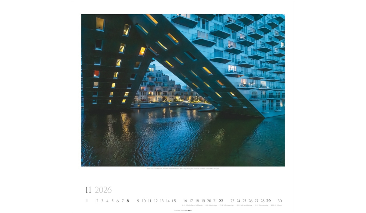 Werbekalender: Moderne Architektur 2026