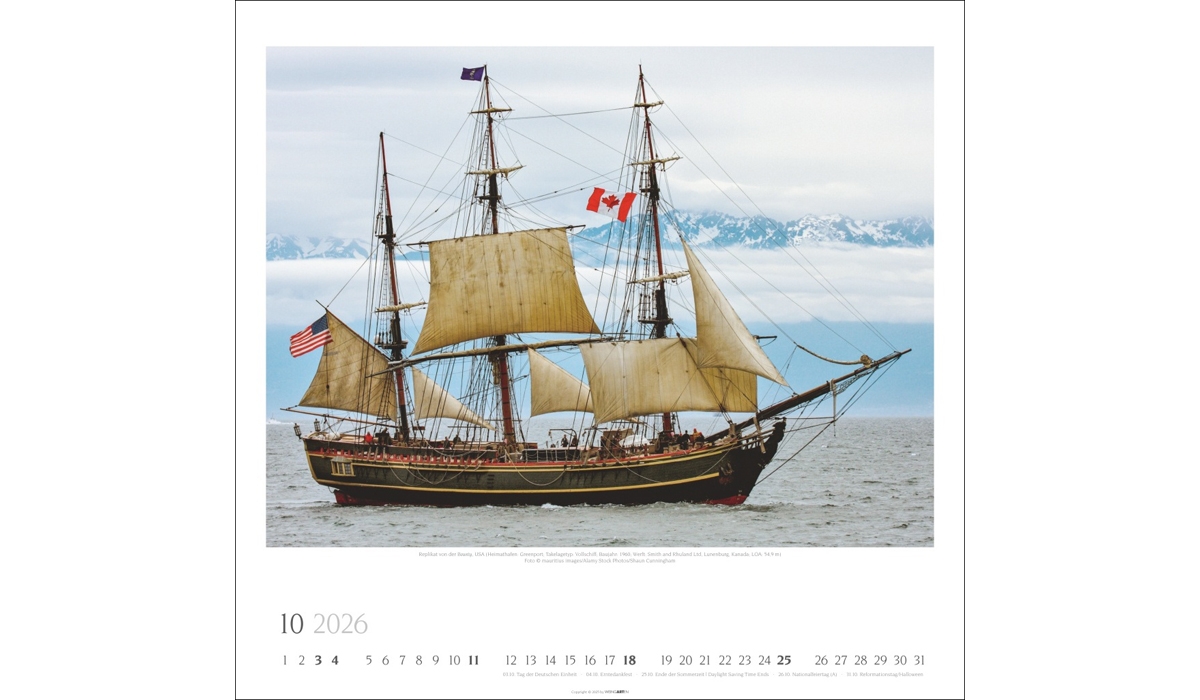 advertising calendar: Tall Ships 2026