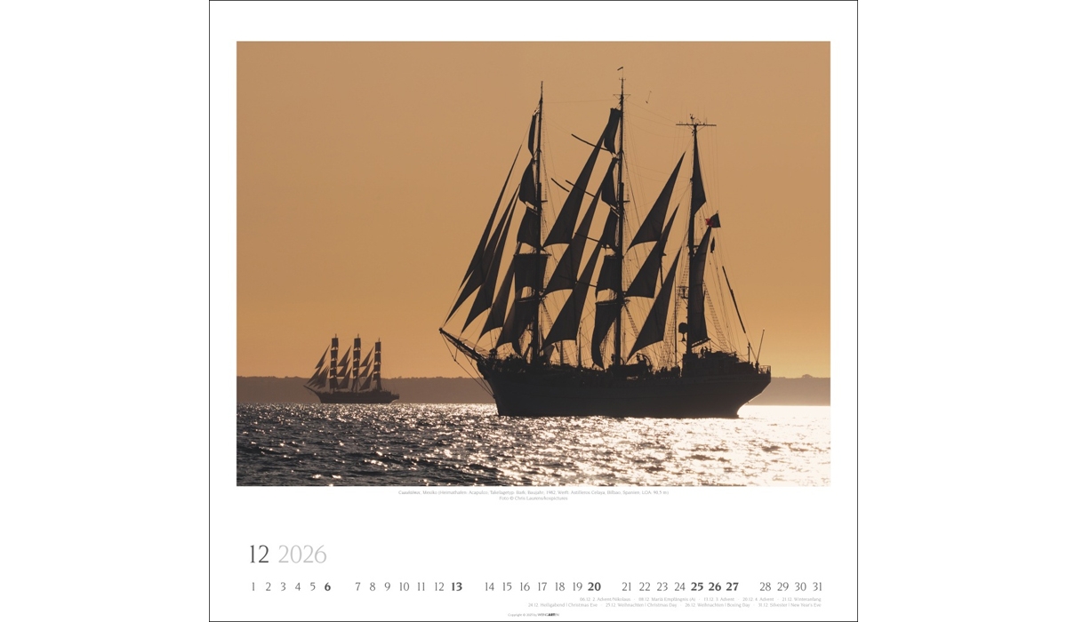 advertising calendar: Tall Ships 2026