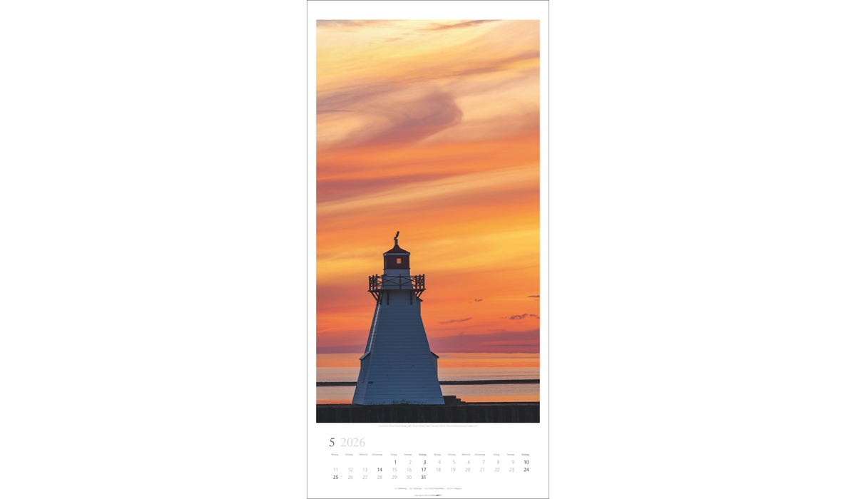 advertising calendar: Lighthouses 2026