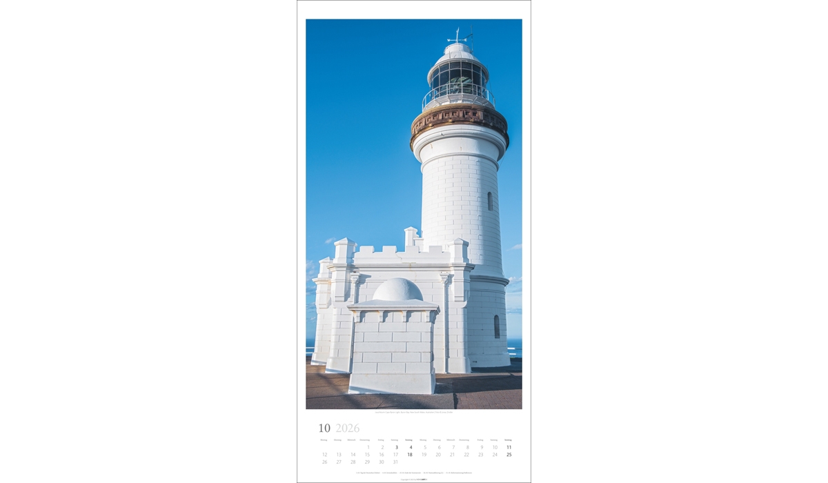 advertising calendar: Lighthouses 2026