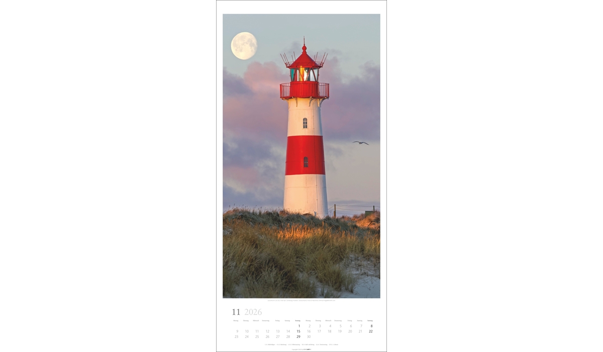 advertising calendar: Lighthouses 2026