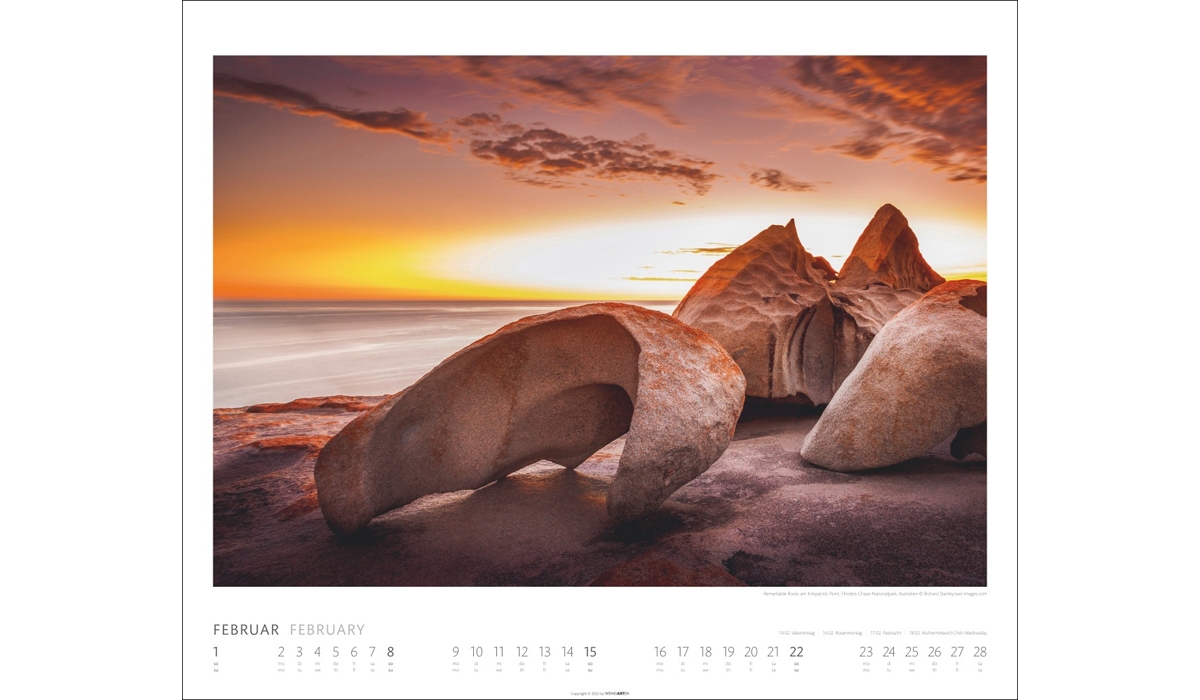 advertising calendar: Planet Earth 2026