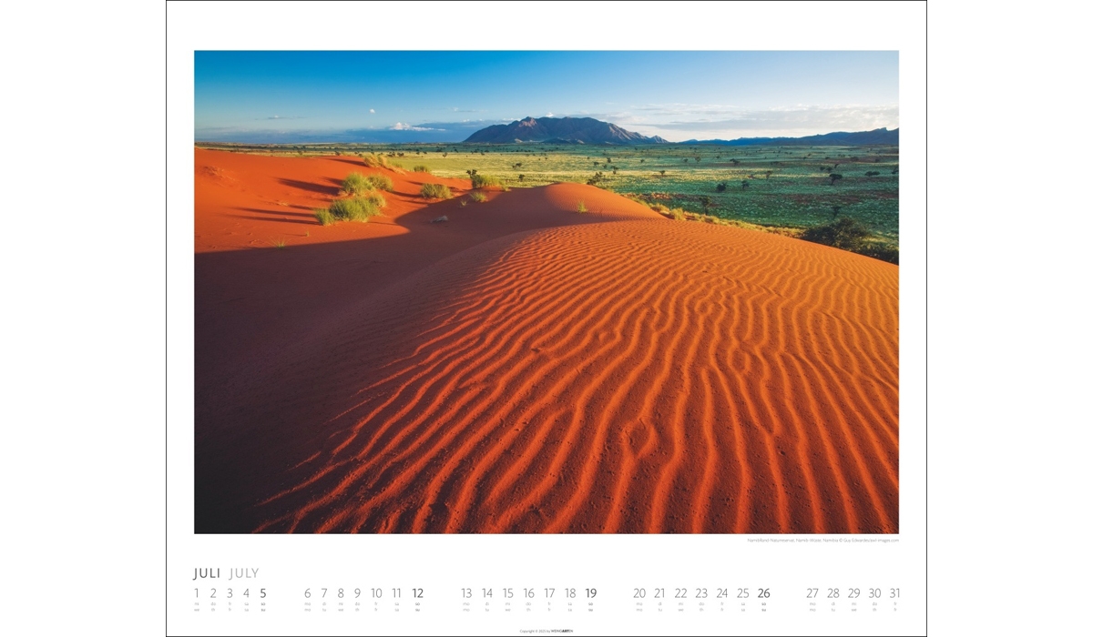 advertising calendar: Planet Earth 2026