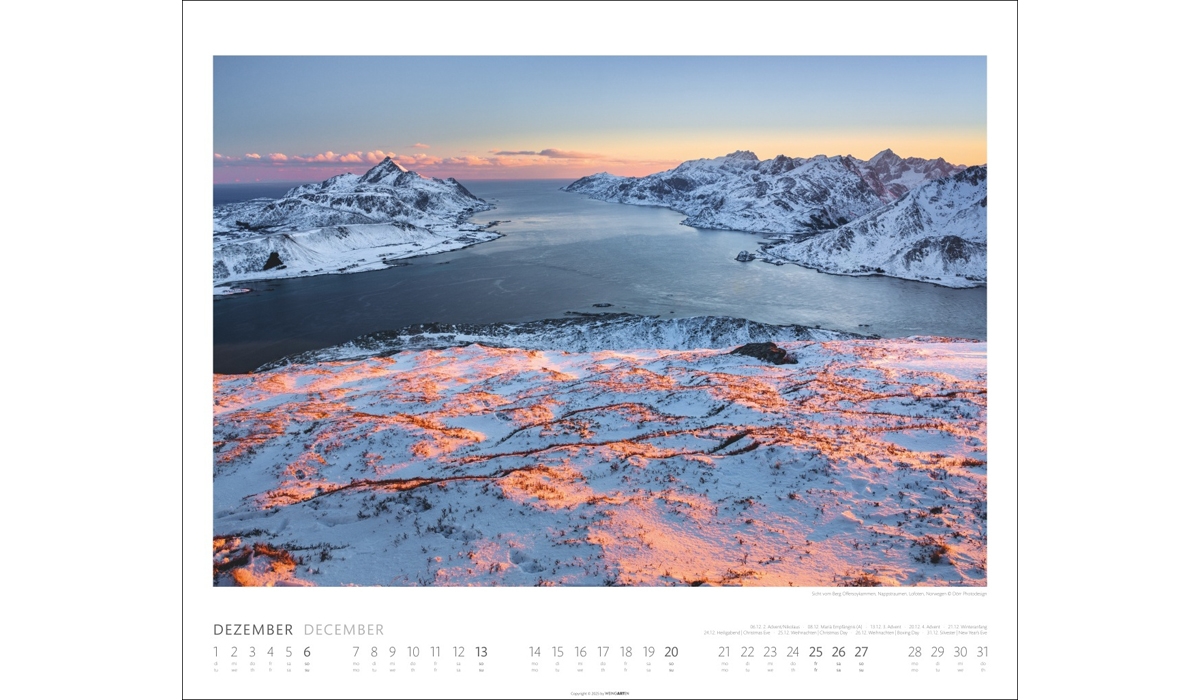 advertising calendar: Planet Earth 2026
