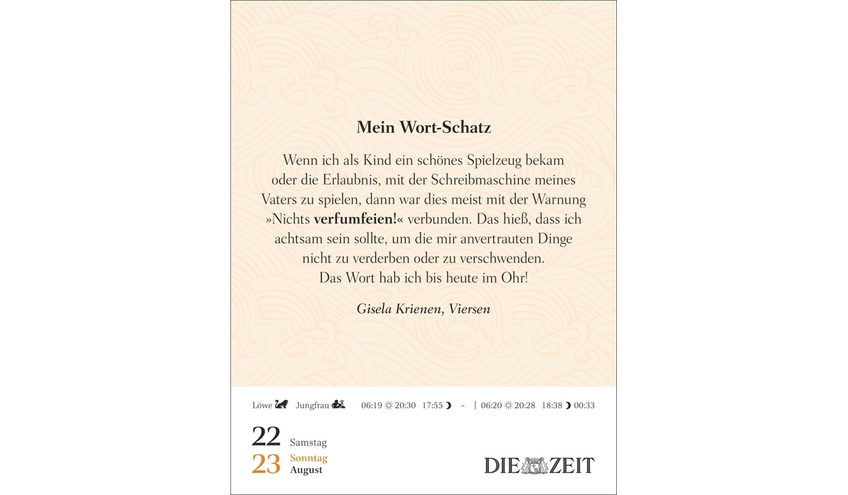 Werbekalender: Was mein Leben reicher macht Tagesabreißkalender 2026
