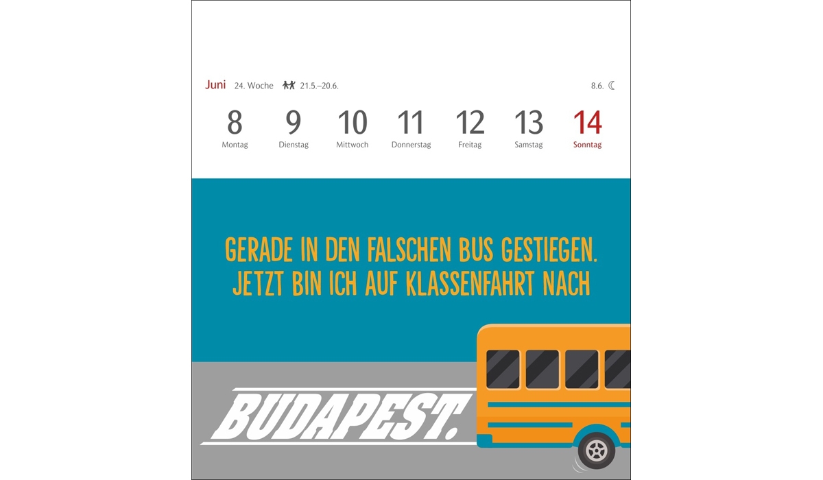 advertising calendar: The Fat Bird Breaks The Branch Postcard Calendar 2026
