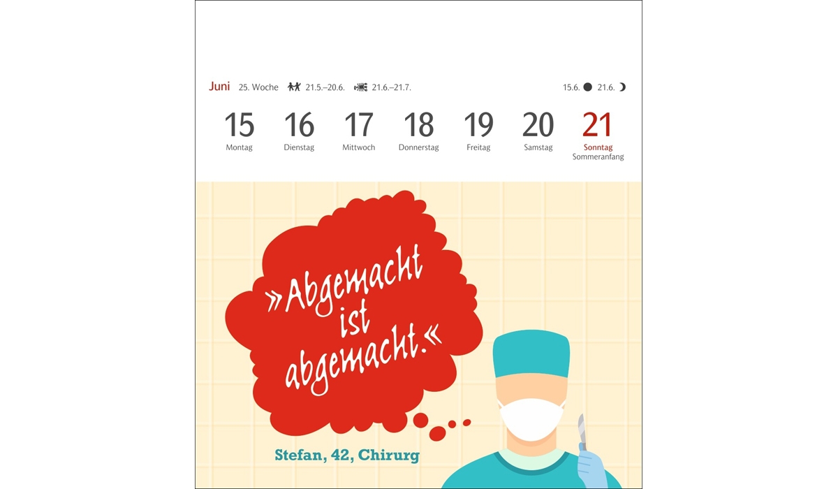 advertising calendar: The Fat Bird Breaks The Branch Postcard Calendar 2026