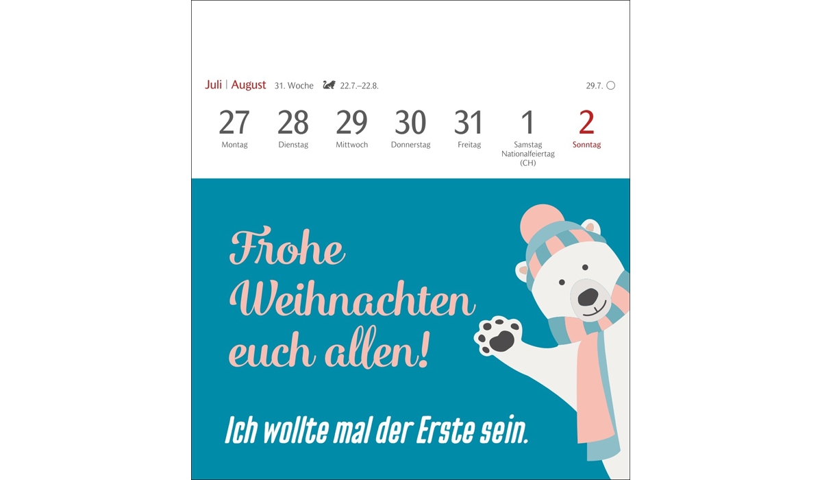 advertising calendar: The Fat Bird Breaks The Branch Postcard Calendar 2026