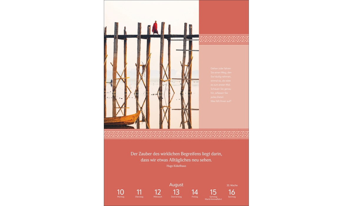 advertising calendar: Paths of mindfulness weekly culture calendar 2026