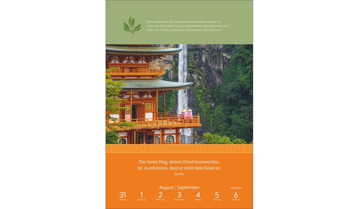 advertising calendar: Paths of mindfulness weekly culture calendar 2026