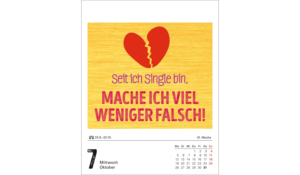 Werbekalender: Lange Rede kurzer Gin Tagesabreißkalender 2026