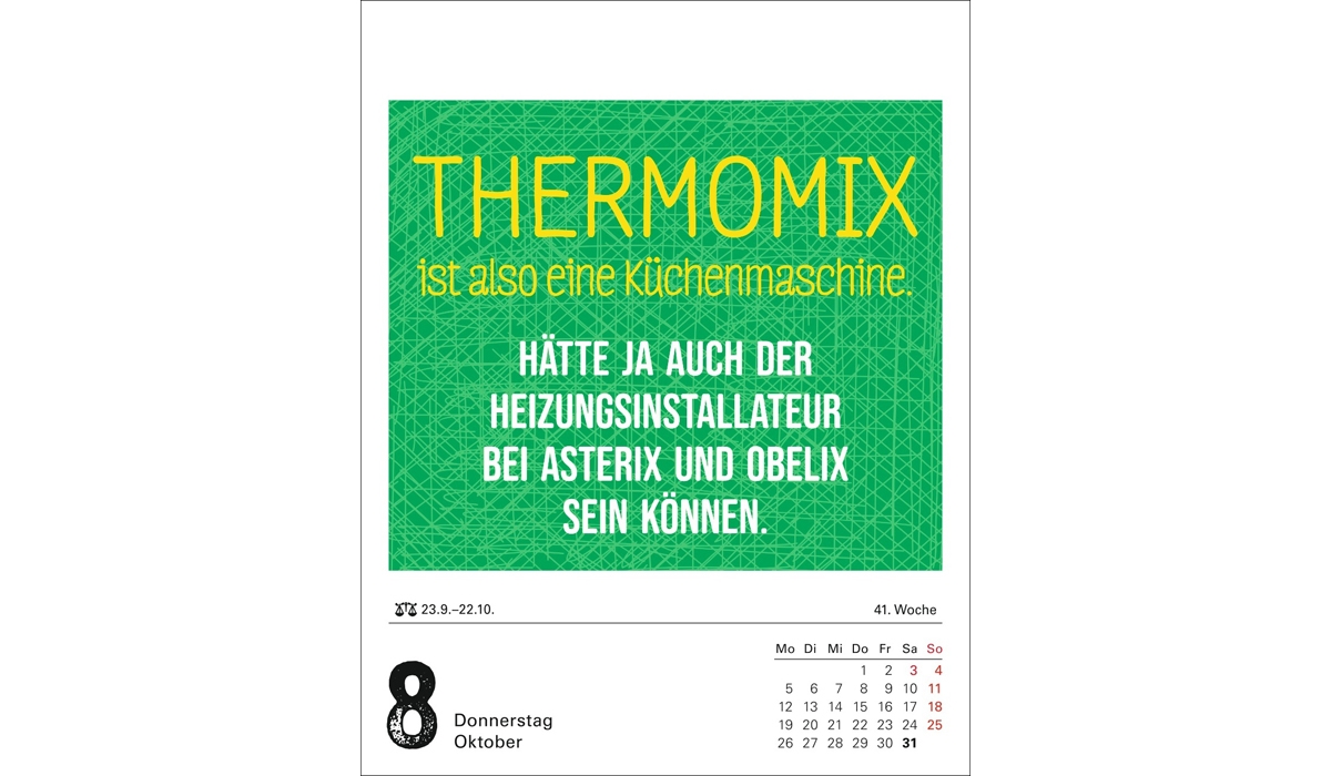 Werbekalender: Lange Rede kurzer Gin Tagesabreißkalender 2026