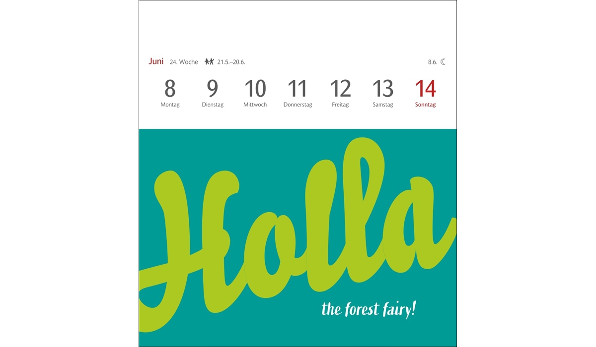 Werbekalender: Typo-Sprüche-Kalender Postkartenkalender 2026